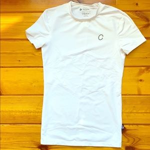 LAST CHANCE Only Human white sportswear tee, running, cycling